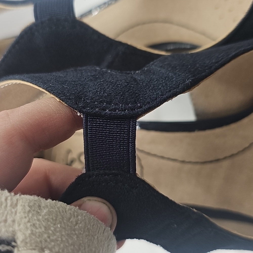 K Life Stride Women's Navy Blue Heels Sz 5m - Picture 11 of 12